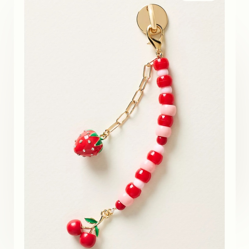 NWT Anthropologie Beaded Phone Charm